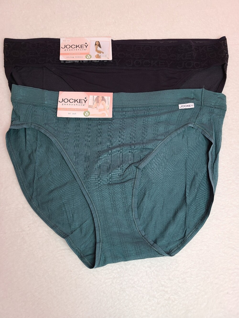 2pk Jockey Soft Touch Breathe Modal Bikini Panties Size Lg